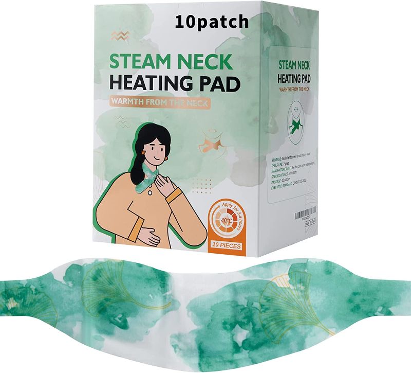 Photo 1 of 10 Packs Neck Heating Pad ,Steam Neck Warmer Portable Heating Pad for The Relief of Neck and Shoulder Pain and Stiffness, Chinese Herbal Moxa Neck Pads 
EXP:08/14/2024
