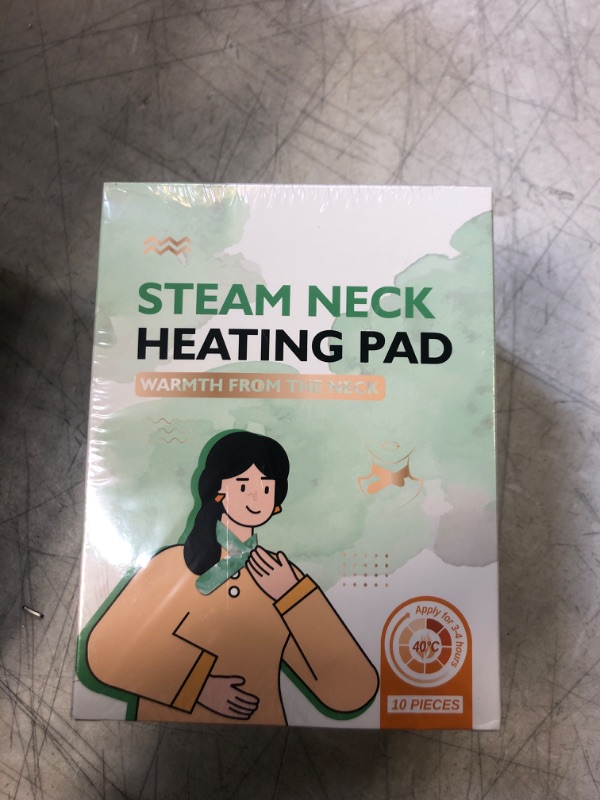 Photo 1 of 10 Packs Neck Heating Pad ,Steam Neck Warmer Portable Heating Pad for The Relief of Neck and Shoulder Pain and Stiffness, Chinese Herbal Moxa Neck Pads 
EXP:08/14/2024
