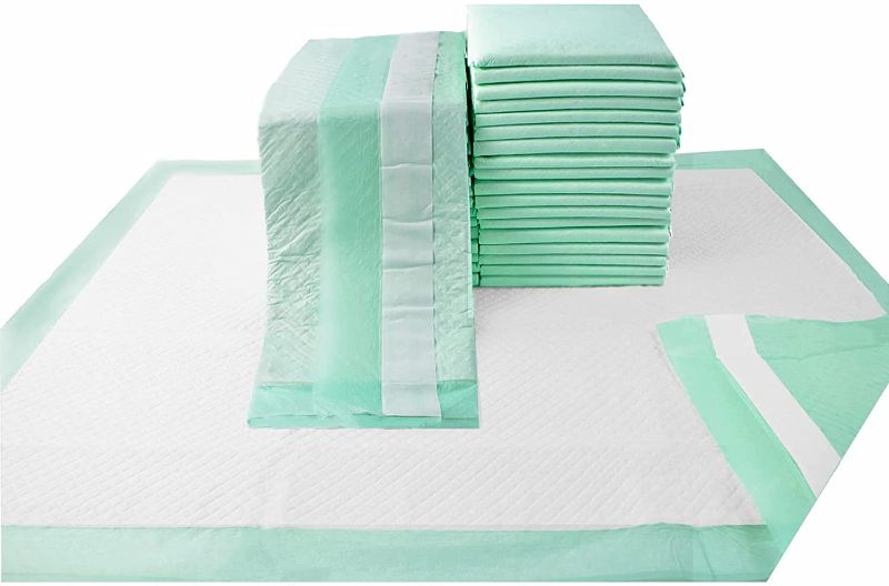 Photo 1 of MILDPLUS Bed Pads with Adhesive Strips  Disposable Underpads Extra Large Thicker Incontinence Pads for Unisex Adult, Senior, Kids and Pet (100 Count)
