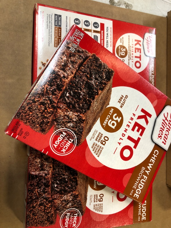 Photo 2 of 3 pack Duncan Hines Keto Friendly Chewy Fudge Brownie Mix, Gluten Free, Zero Sugar Added, 10 oz----ex date 01/2023