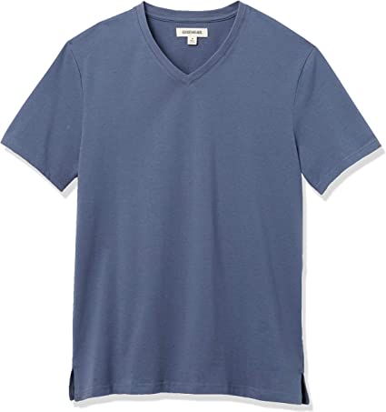 Photo 1 of Goodthreads Men's Heavyweight Oversized Short-Sleeve V-Neck T-Shirt L
