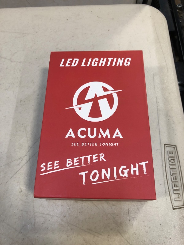 Photo 2 of Acuma H13/9008 LED Headlight Bulbs, 60W 15000 Lumens Super Bright Acme-Xs Chips, 6000K Cool White Conversion Kit, IP68 Waterproof, Quick Installation, Pack of 2 FACTORY SEALED)