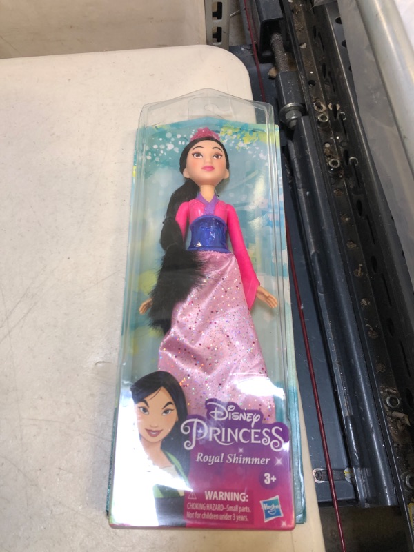 Photo 2 of Disney Princess Royal Shimmer Mulan Doll, Fashion Doll with Skirt and Accessories, Toy for Kids Ages 3 and Up