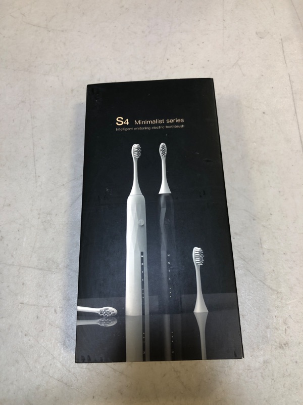 Photo 4 of AGOAL Electric Toothbrush with 2 Duponts Brush Heads, 4 Hour Fast Charge for 30 Days Use,4 Modes, Power Whitening Rechargeble Sonic Toothbrushes S4 White
