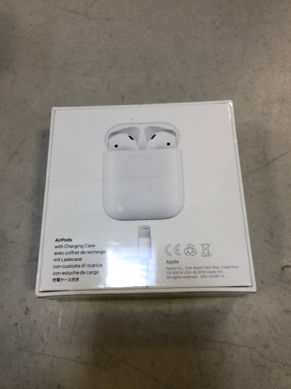 Photo 4 of Apple AirPods (2nd Generation) MV7N2AM/a with Charging Case - Stereo - Wireless - Bluetooth - Earbud - Binaural - in-ear
(FACTORY SEALED)