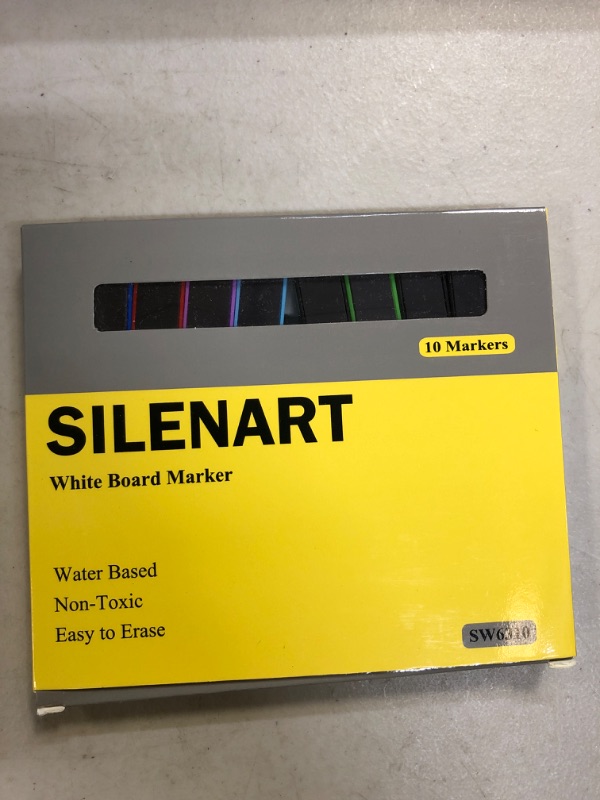 Photo 2 of Magnetic Dry Erase Markers Fine Tip, Small Whiteboard Markers for Kids, Fine Point, Low-Ordor, Dry Erase White Board Pens with Eraser, 10 Pack