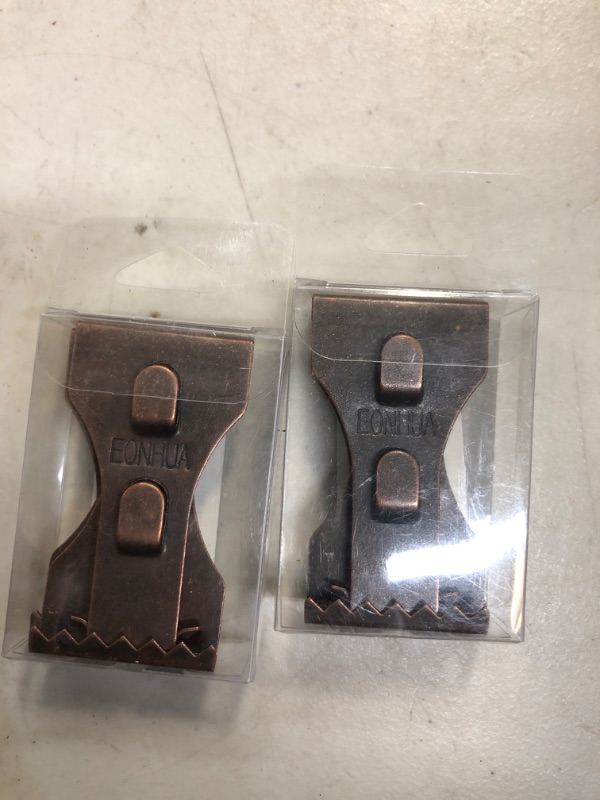 Photo 2 of EONHUA Brick Hook Clips for Hanging- Brick Wall Clips for Hanging,Steel Hooks Brick Lights Wreaths Pictures Hanger Fits Brick 2 1/4 to 2 3/8 in Height 4PCS(Fits Brick 2 1/4 to 2 3/8) 2PACK