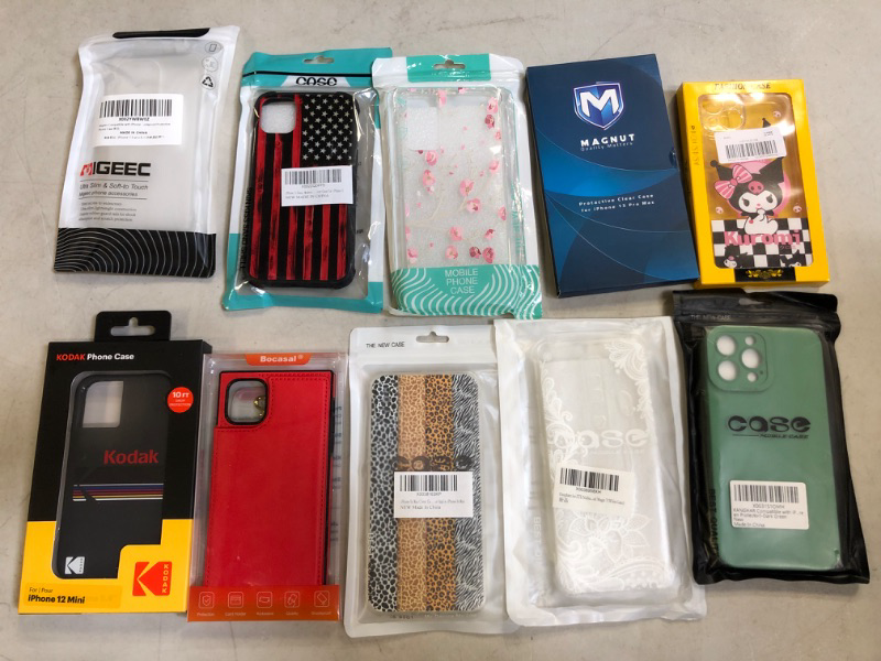 Photo 1 of 10PC LOT, VARIOUS PHONE CASES