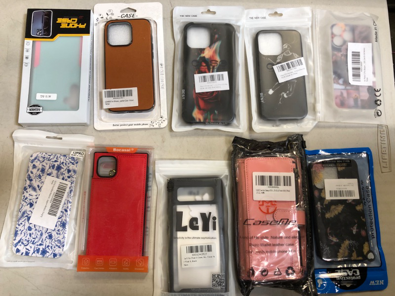 Photo 1 of 10PC LOT, VARIOUS PHONE CASES