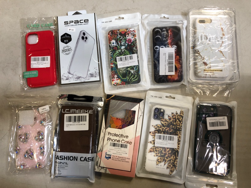 Photo 1 of 10PC LOT, VARIOUS PHONE CASES