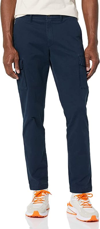 Photo 1 of Goodthreads Men's Slim-Fit Vintage Comfort Stretch Cargo Pant SIZE 35X29 BLUE 
