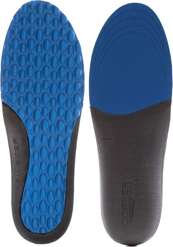 Photo 1 of Copper Fit Men's Zen Step Comfort Insole, Size 8-14
