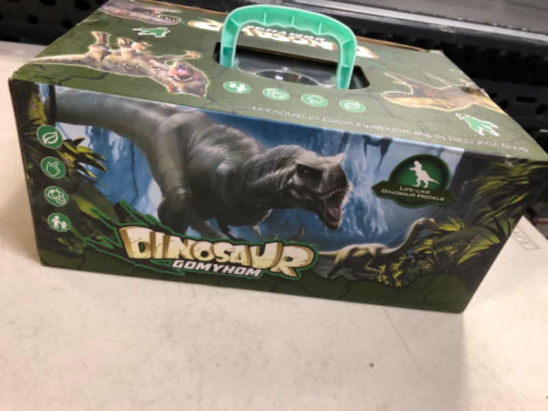 Photo 2 of Dinosaur Toys, Dinosaur Toys for Kids 3-5 with Activity Play Mat & Trees, Dinosaur Toys for Kids 5-7 Including 9 Dinosaurs, Storage Box, Packing Box, Kids Dinosaur Toys for Boys & Girls.------FACTORY SEALED
