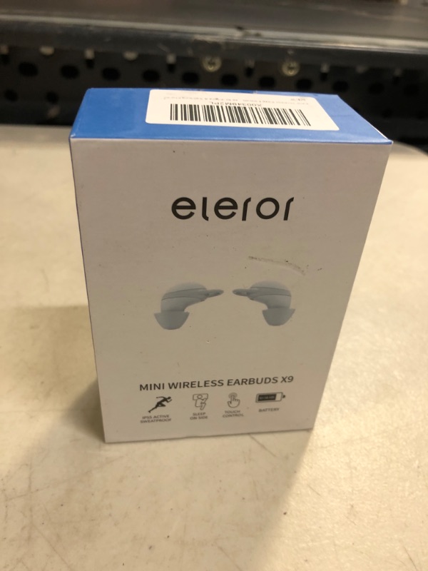 Photo 2 of eleror Mini Wireless Earbuds X9, Small Bluetooth Earphones Headset Streaming Music from Cellphone for Sleep on Side, Running, Workout, Travel, Handsfree for iPhone & Samsung Phones(Ivory)------FACTORY SEALED
