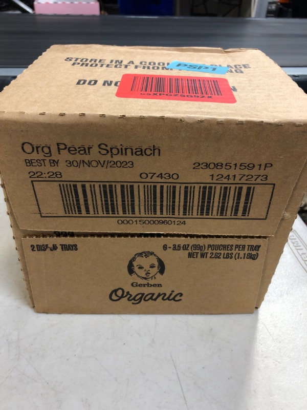 Photo 2 of 2Display Trays Organic Pear Spinach  Best by 11-2023