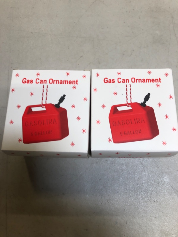 Photo 2 of 2 PACK 2022 Gas Can Christmas Ornaments,2022 Ornaments for Christmas Trees,Funny Christmas Tree Ornaments,2022 Christmas Ornaments,Funny Christmas Ornaments 2022,Christmas Ornaments Funny