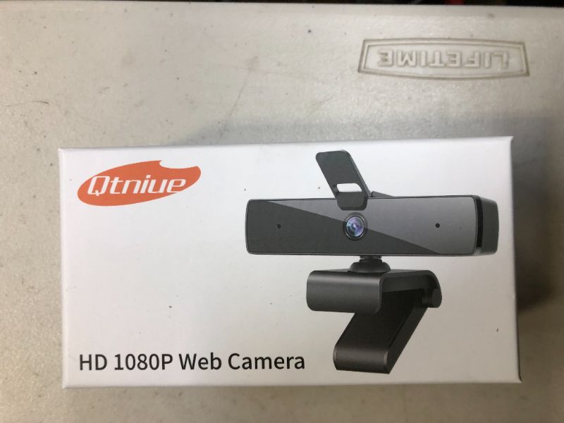 Photo 2 of Qtniue Webcam with Microphone and Privacy Cover, FHD Webcam 1080p, Desktop or Laptop and Smart TV USB Camera for Video Calling, Stereo Streaming and Online Classes 30FPS