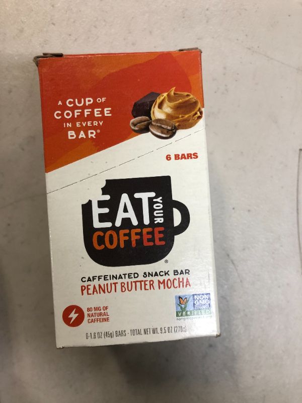 Photo 2 of Eat Your Coffee Energy Snack Bar - Variety Pack (Peanut Butter Mocha, 6 Count) Peanut Butter Mocha 6 Count