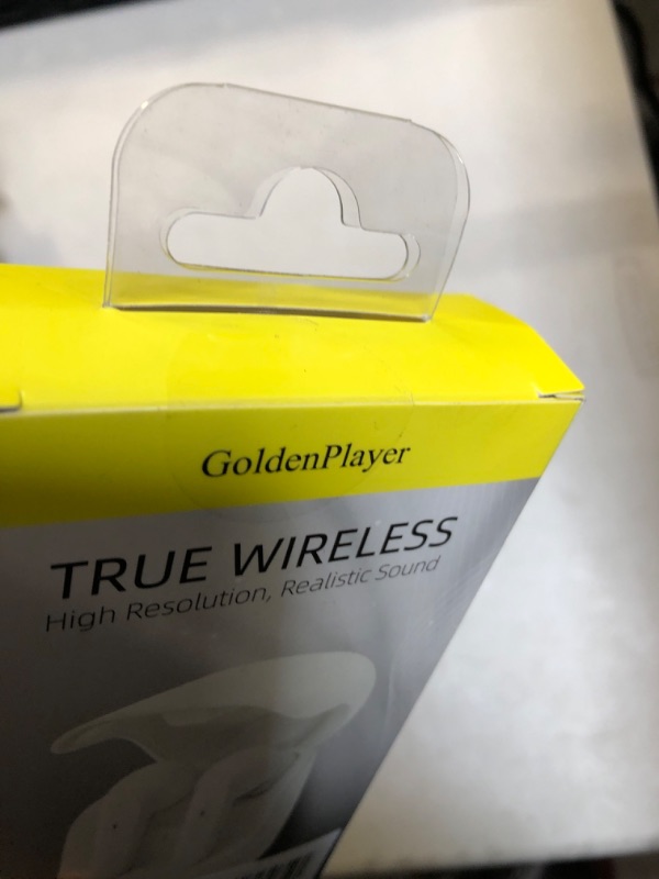 Photo 1 of GoldenPlayer True Wireless Earbuds, Bluetooth Headphones with Wireless Charging Case, Wireless in-Ear Headphones with Microphone, Touch Control, Stereo Sound Earphones for Sports White
NEW - SEALED
