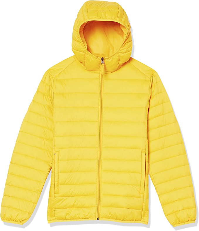 Photo 3 of Amazon Essentials Men's Lightweight Water-Resistant Packable Hooded Puffer Jacket