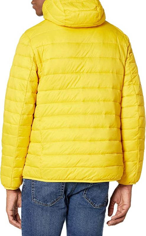 Photo 2 of Amazon Essentials Men's Lightweight Water-Resistant Packable Hooded Puffer Jacket