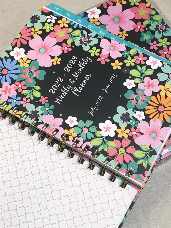 Photo 2 of Academic Planner 2022-2023 - Academic Planner from July 2022 to June 2023, 2022-2023 Planner Weekly & Monthly, 6.3" x 8.4" Academic Planner 2022-2023 with Coated Tabs, Thick Paper, Inner Pocket / TWO PACK 