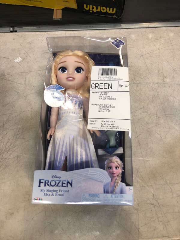 Photo 2 of Disney Frozen Elsa Doll The Snow Queen My Singing Friend Elsa & Bruni Figure