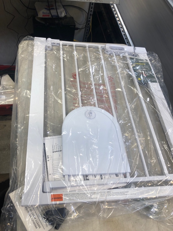 Photo 1 of Narrow Baby Gate with Cat Door - Walk Through Small Pet Door Tension Safety Gate - Pressure Mounted No Drill 25.01"-26.77" Wide 24.01"-26.77"