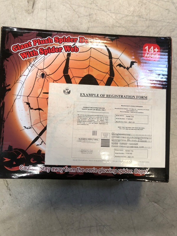 Photo 3 of YKB Halloween Spider Decorations 50'' Fake Spider with 200'' Triangular Huge Spider Web for Outdoor Home Halloween Decorations Yard Costumes Parties Haunted House Black / FACTORY SEALED
