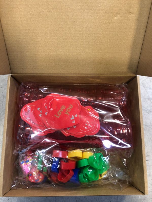 Photo 3 of 84 Pieces Valentines Stationery Gift for Kids 28 Pcs Valentine Mini Erasers Red Heart Erasers 28 Pcs Heart Pencil Sharpener 28 Pcs Red Heart Cases Valentine Cards for Classroom Gifts Homework Rewards