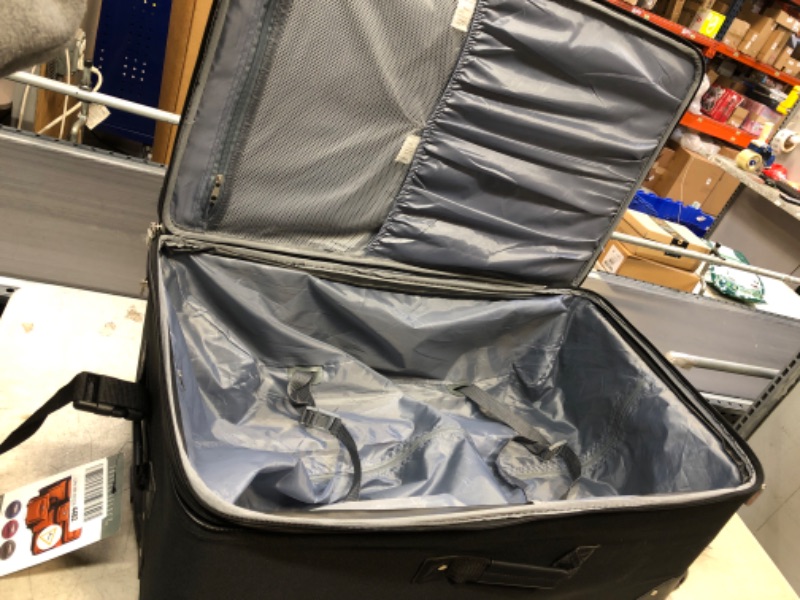 Photo 7 of ** ONE SUITCASE ONLY ** Travel Select Amsterdam Expandable Rolling Upright Luggage, Navy, 4-Piece Set 4-Piece Set (15/21/25/29) Navy ** USED / CONTAINS DIRT MARKS AND SCRATCHES 