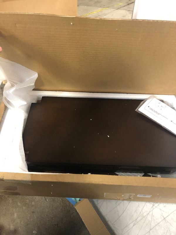 Photo 1 of OGCAU Shoe Rack Bench,3 Tier Wooden Storage Bench, Shoe Organizer or Entryway Bench, Good Load Bearing, Ideal for Entryway Hallway Living Room and Corridor Dark Brown 23.6"
