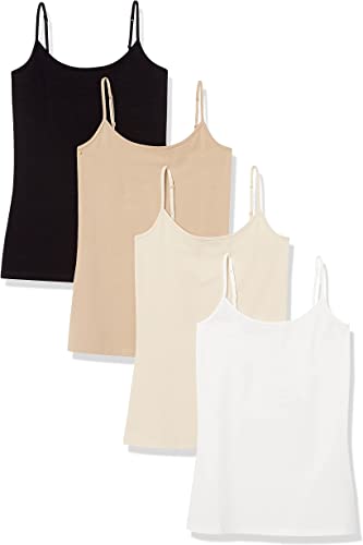 Photo 1 of Amazon Essentials Women's Slim-Fit Camisole, Pack of 4
SIZE MEDIUM