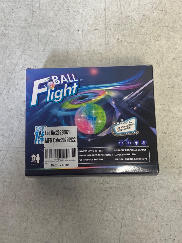Photo 1 of Flying Toy Ball Infrared Induction RC Flying Toy Built-in LED Light Disco Helicopter Shining Colorful Flying Drone Indoor and Outdoor Games Toys for 3- 10 Year Old Boys and Girls / FACTORY SEALED