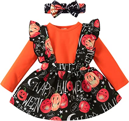 Photo 1 of [2 COUNT] MBMSHEGH Baby Girl Dresses Toddler Corduroy Ruffle Sleeveless Dress Cute Reindeer Skirt Outfits Kids Casual Fall Dresses***SIZE 5-6 YRS & 6-7 YRS