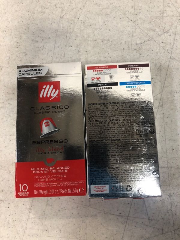 Photo 3 of [2 COUNT] Illy Espresso Single Serve Coffee Compatible Capsules, 100% Arabica Bean Signature Italian Blend, Classico Medium Roast, 10 Count (Pack of 1)