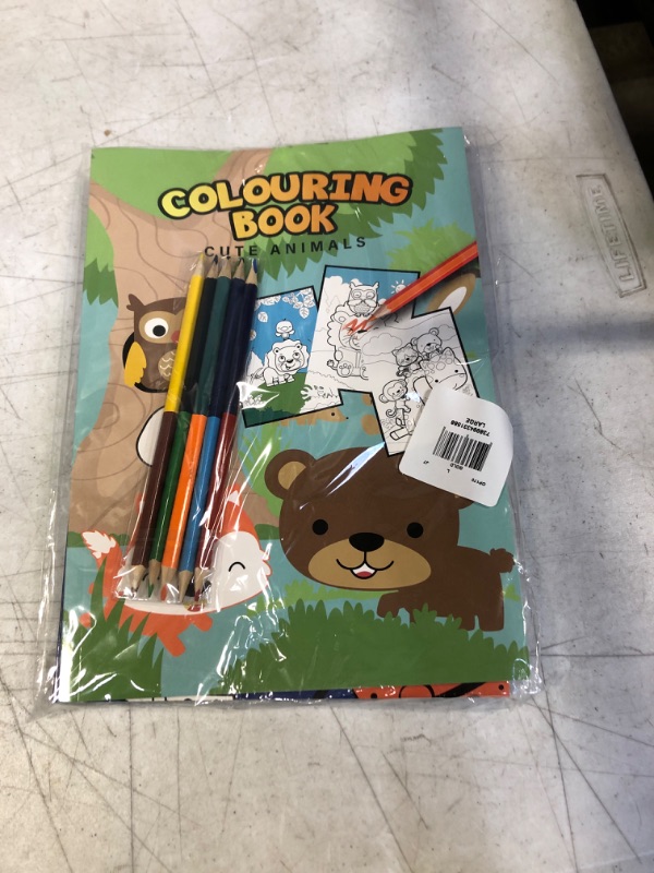 Photo 2 of keboom Coloring Book for Boys,120 Coloring Pages with Animal and Space,5 Colored Pencils for Drawing Painting,Big School Activity Drawing Book for Kids Aged 3-12 Birthday Gifts Goodie Bags Stuffer Space Adventure