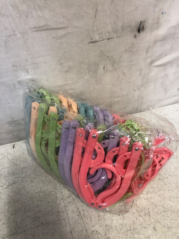 Photo 1 of 20 Pcs Travel Hangers with Clips- Portable Folding Clothes Hangers Travel Accessories Foldable Clothes Drying Rack for Travel