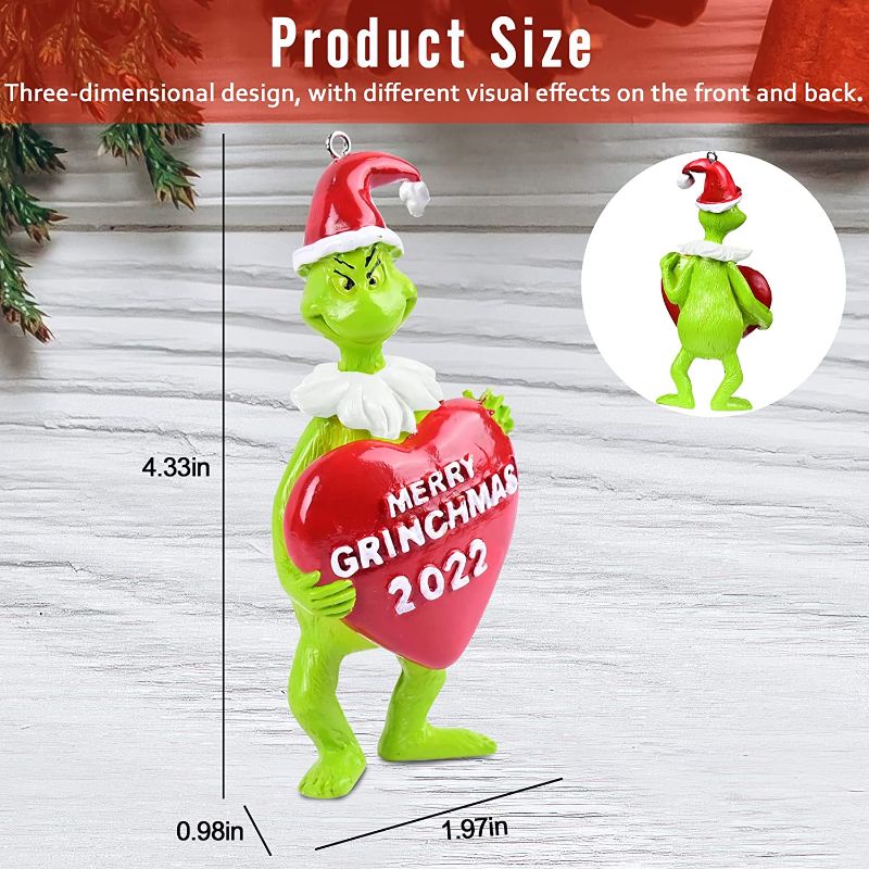 Photo 1 of 2022 Christmas Ornaments, Christmas Hanging Ornament, Funny Christmas Tree Decorations, Hanging Accessories Outdoor Indoor Decor, Gift for Friends Families Neighbors
