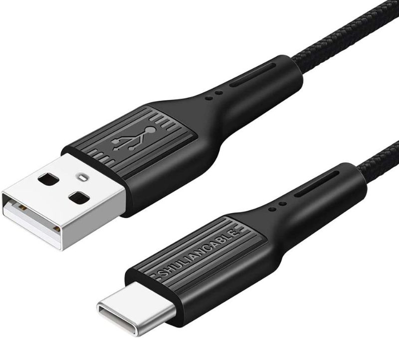 Photo 1 of 2 PACK USB Type C Cable, USB C 2.0 Fast Charge Cable, for Samsung, MacBook, Sony, LG, HTC 10 and More (10Ft/3Meter, Black)
