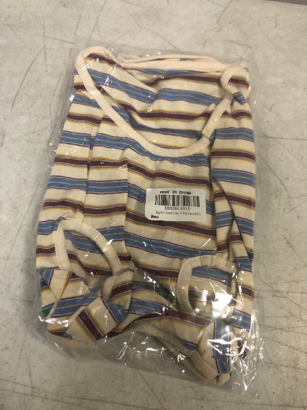 Photo 3 of Dog Shirt Striped Cotton Shirt Soft Cool Pet Shirts 2 PACK SIZE L