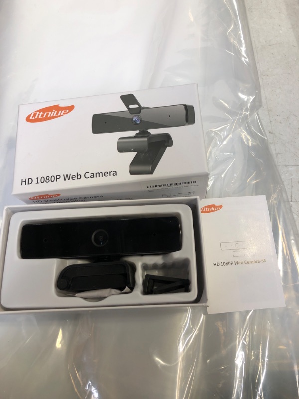 Photo 2 of Qtniue Webcam with Microphone and Privacy Cover, FHD Webcam 1080p, Desktop or Laptop and Smart TV USB Camera for Video Calling, Stereo Streaming and Online Classes 30FPS