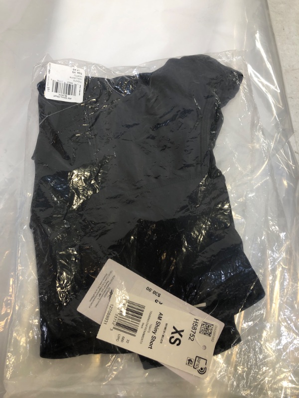 Photo 1 of Core 10 Women's High-Rise Shiny Bike Shorts SIZE X-Small Black