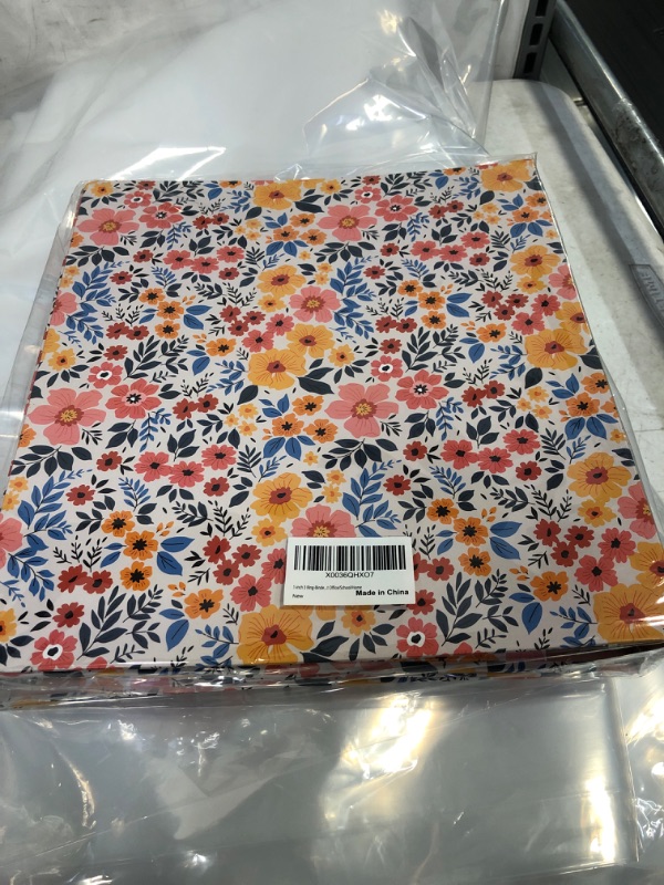 Photo 1 of 3-Ring Binder 1-inch-Binder with Pockets, Cute Decorative 1‘’ Round Ring-Binders Fits for US Letter Size Sheet for Office/School/Home