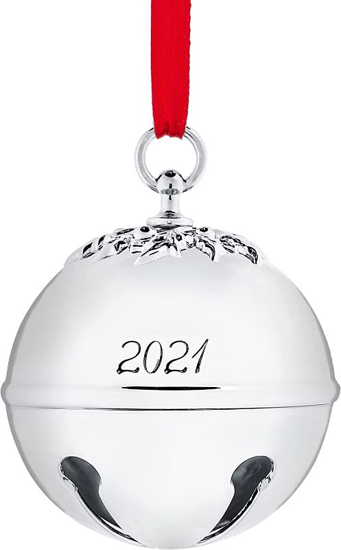 Photo 1 of  Sleigh Bell 2021 Ornament - Silver Engraved 2021-7th Annual Edition
