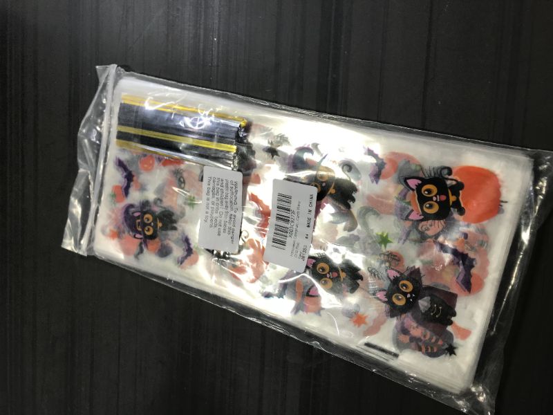 Photo 1 of  200Pieces Halloween Cellophane Candy Bags Bulk 