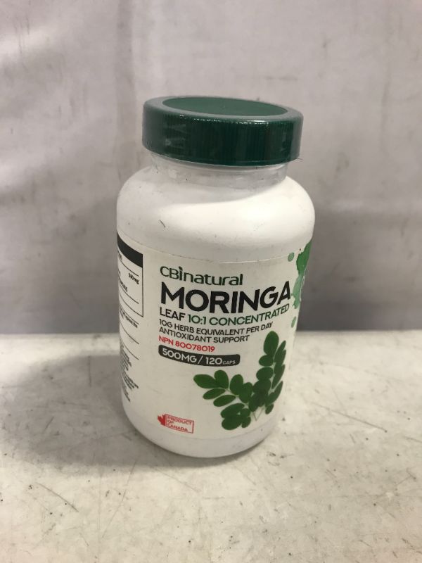 Photo 2 of 10:1 Concentrated Moringa 500mg 120 Capsules
