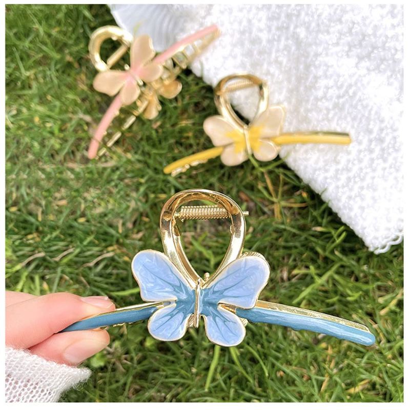 Photo 1 of 3 PCS Butterfly Metal Hair Clips-Large