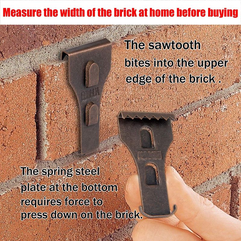 Photo 1 of 4 PCS EONHUA Brick Hook Clips for Hanging
