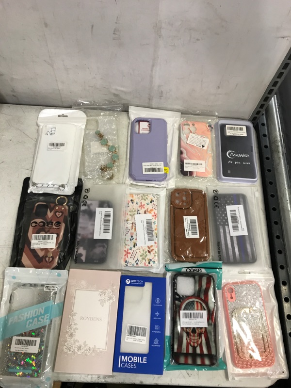 Photo 1 of 15 PCS PHONE CASE LOT -- SOLD AS IS -- NEW 